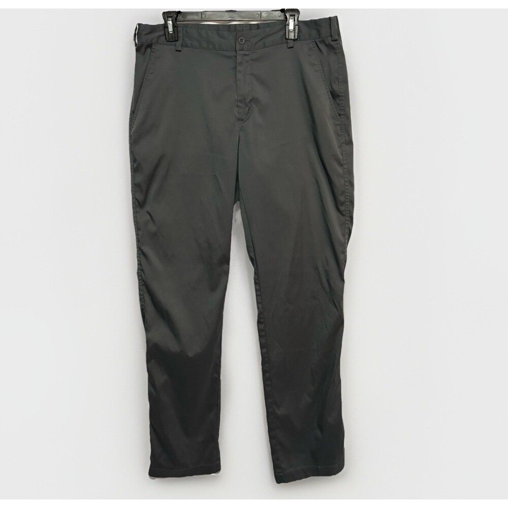 Nike Golf Mens Pants W34‎ L34 Gray Dri Fit Casual Sport Chinos Activewear